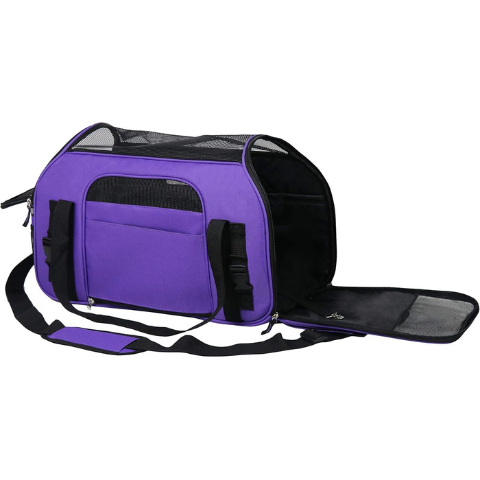 Трансформер для домашніх тварин EliteField, сумка-переноска для собак, котів та цуценят, XL та X-Large, фіолетовий