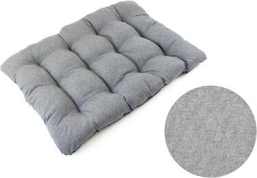 Килимок для собак середніх порід 70x55x7 см - Водонепроникна тканина, неслизький - Килимок для собак, котів, кроликів, 100x70x8 см, сіре лляне полотно