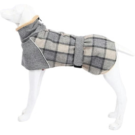 Зимовий теплий одяг для собак: куртка з флісовою підкладкою, світловідбиваючим коміром, для холодної погоди, з отвором для шлейки, для собак маленьких, середніх та великих порід