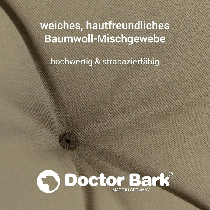 Ортопедичне ліжко для собак Doctor Bark - зручне та гігієнічне, 70x60 см, золото-коричневе (S)