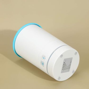 Масажер для миття лап тварин FRCOLOR USB, силікон, блакитно-білий, для собак, 16.4x10.4x2.3 см