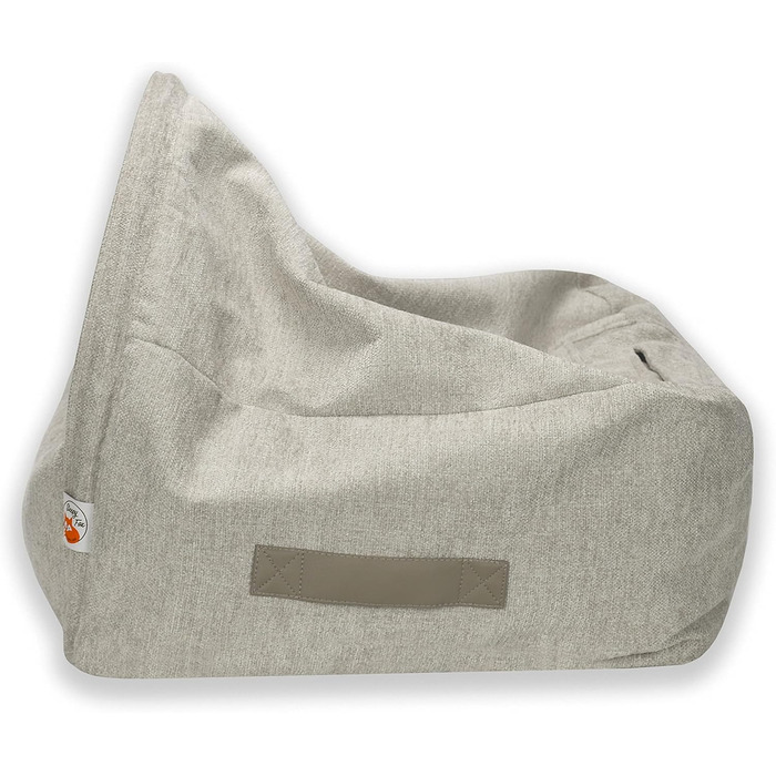 Sleepy Fox® Преміум ліжко-печера для собак та котів - нагороджений дизайн (Large/XL: 110x85x65 см, Кремовий жаккард)