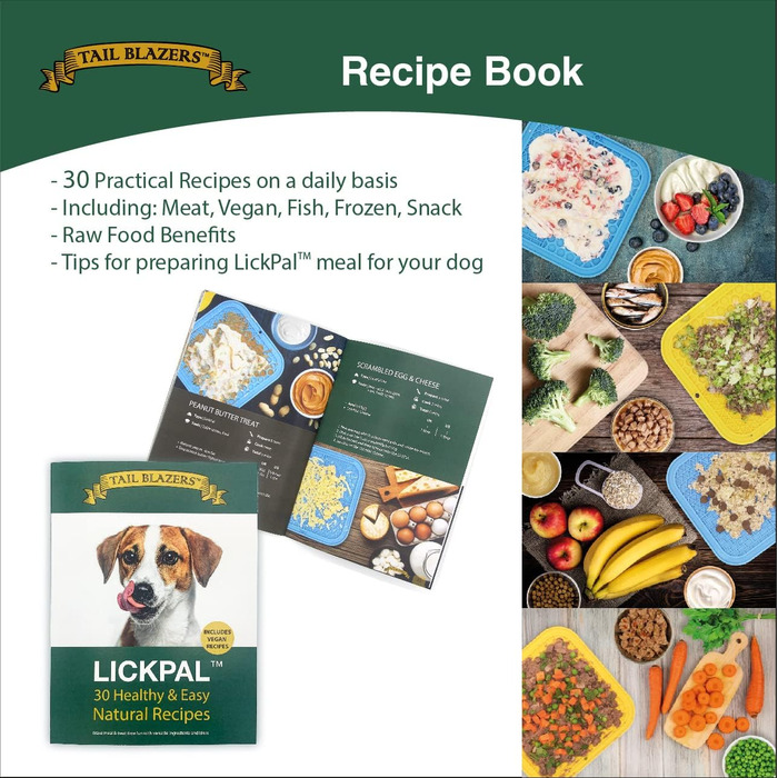 Килимок для собак Lickpal 5-в-1: проти нудьги, з присосками, шпателем та щіткою, рецепти, для ласощів