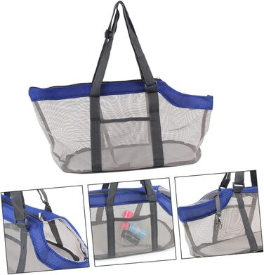 Сумка-переноска для собак Milisten з нейлону та сітки, легка та дихаюча, для активного відпочинку, подорожей та прогулянок з маленькими собаками та котами (блакитна)