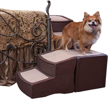 Сходи для домашніх тварин Pet Gear Easy Step, для котів і собак до 34 кг, зручні сходинки до ліжка