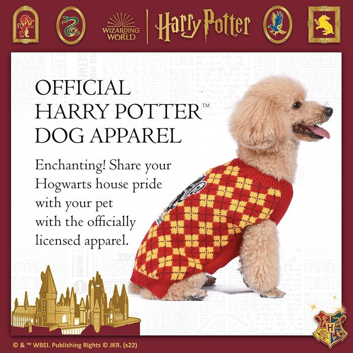 Світшот для собак Ґрифіндор FF19070 - Harry Potter, червоний, розмір M, однотонний (Getaway Solids)