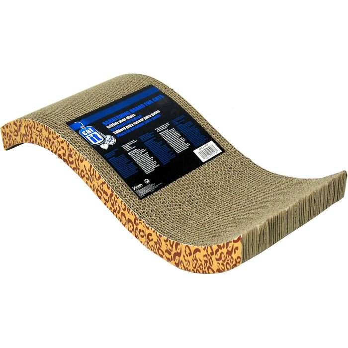 Кігтеточка Catit Kratzpappe S-подібної форми з картону з котячою м'ятою, маленька шарма