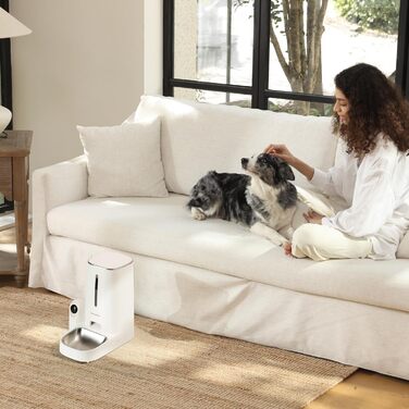 Автоматичний годівниця для котів та собак FUKUMARU з камерою 1080P, WiFi, сенсором рівня корму та нічним баченням