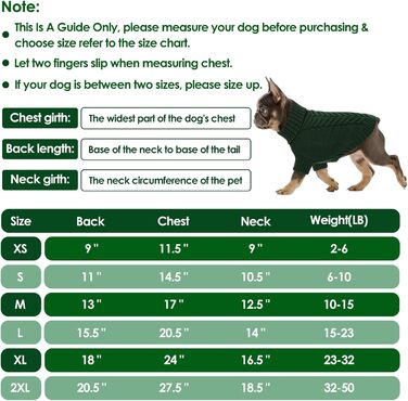 Пуловер для собак великих порід, класичний роллінговий комір, святковий новорічний пуловер, теплий, об'ємний, для собак, цуценят, домашніх тварин, еластичний трикотаж, осінньо-зимовий одяг з отвором для повідка (Рожевий (XX-Large, Зелений))