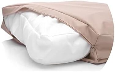 Ліжко для собак Juelle з екошкіри, м'який килимок, ліжко-печеринка для великих собак, біле, 120x90 см