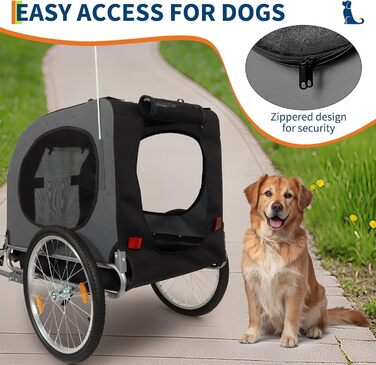 Велика переноска для собак, 40 кг, велосипедний тримач для тварин, оксфордська тканина, складаний, універсальне кріплення, неслизький килимок, сигнальний прапорець