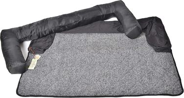 Крісло-ліжко для собак Raikou: зручне та захисне рішення для вашого улюбленця (70x90 см, сірий)