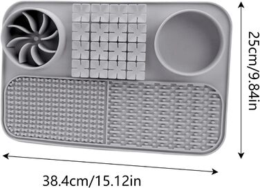 Лежанка-іграшка для собак з присосками, інтерактивна годівниця-головоломка, сірого кольору