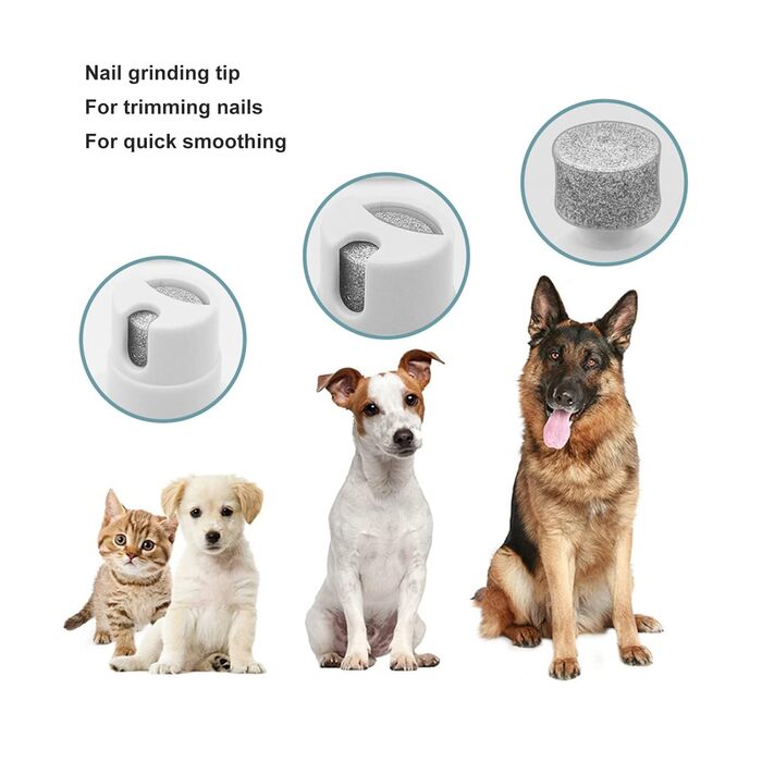 Набір для догляду за собакою: машинка для стрижки, 4 насадки, тиха, бездротова, акумуляторна, тример для лап, набір для собак, котів та інших тварин