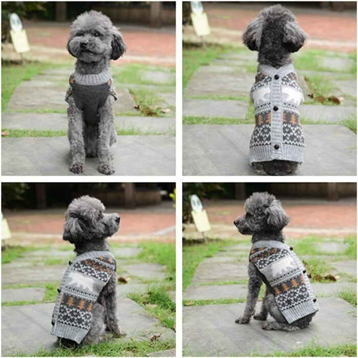 Пуловер для собак на Новий Рік: теплий світер для цуценят та собак середніх розмірів (XXL, Ейсбер)