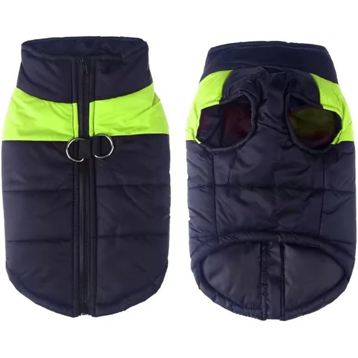 Зимовий одяг для собак, теплий, водонепроникний, для великих, середніх та маленьких собак, Golden Retriever (зелений, розмір 3XL), зелений 3XL