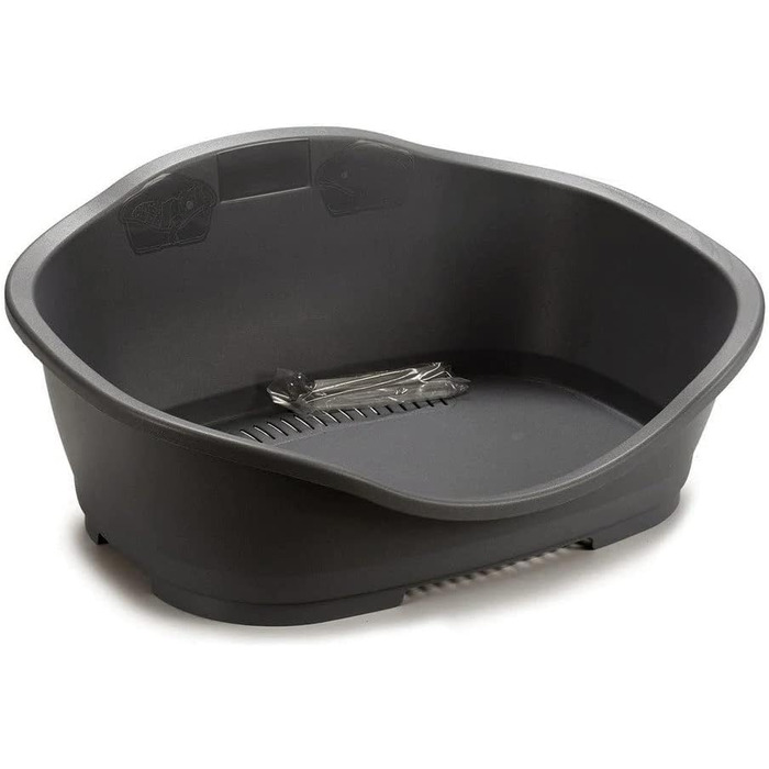 Корзина для собак Beeztees Sleeper 2, 55 см, антрацит, 68 × 47 см