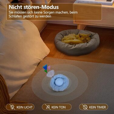 Іграшка для котів GoldenSun: м'ячик з дзижчанням, килимок з мишками, 5-лочкове хованки, блакитний колір