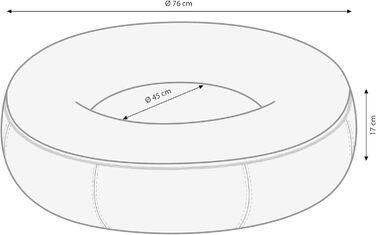 Ліжко для собак та котів Dehner Cookie, діаметр 58 см, висота 17 см, поліестер/плюш, коричневе