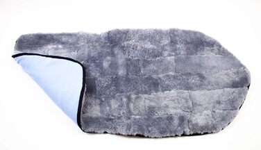 Лежанка з натуральної овечої вовни Reissner Lammfelle Engel для кота та собаки (Patch, Mushroom, сірий)
