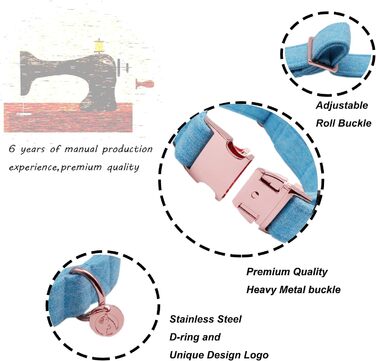 Елегантний собачий нашийник з бантиком DOGWONG, білий, для собак малого та середнього розміру, зручний та регульований, подарунок для дівчаток та хлопчиків