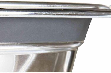 Набір мисок TRIXIE з захистом від перекидання, нержавіюча сталь, 2 шт по 1,5 л, сірий