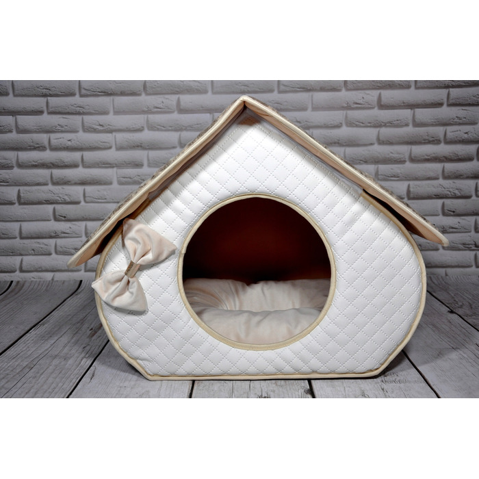 Ліжко-будиночок SjestaPupila для собак та котів, розмір S (30x30 см)