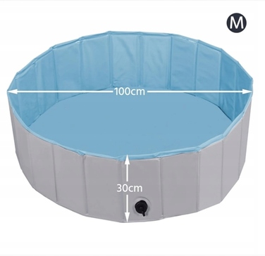 Складальний басейн для собак 100x30 см — зручний пляж для домашніх улюбленців