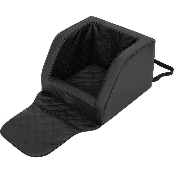 Крісло для собак, переноска для собак, лежанка для собак, переноски для тварин, заднє сидіння, ковдра для собак, корзина для собак, лежанка для котів, для маленьких собак, чорна шкіра, (46x46x31 см)