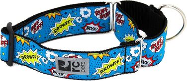 Нашийник Martingale для собак RC Pet Products, ширина 2,5 см, текстильний, з комікс-принтом