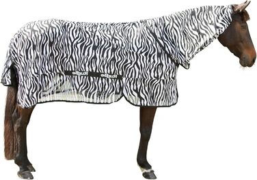 Покривало від мух Kerbl RugBe Zebra для коней з начосом, 155 см