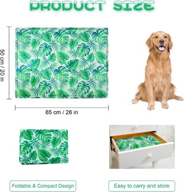 Кілим-охолоджувач для собак та котів Ninonly 50 x 65 см. Самостійно охолоджуючий, з нетоксичним гелем, вологостійкий, для дому та вулиці