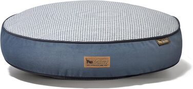 Кругле ліжко для домашніх тварин P.A.Y. Camouflage (середнє, блакитно-біле)