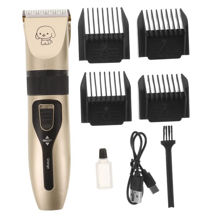 Електрична машинка для стрижки тварин UKCOCO - тиха, ергономічна, з довговічними клинками