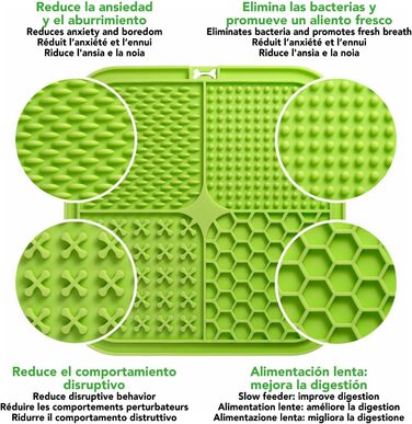 Килимок для випічки з шпателем - 20 x 20 см (зелений)