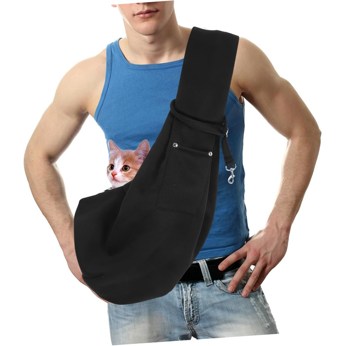 Сумка-переноска для собак та котів Toyvian, регульована, для подорожей, з кишенею