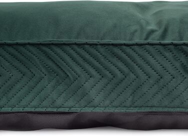 Ексклюзивне ліжко для собак XL | М'який лежак з Memory Foam | Килимок для великих собак | Легко миється | Імітація замші | Великий розмір | Колір: (M: 50 x 65 см, Зелений (Вельвет))