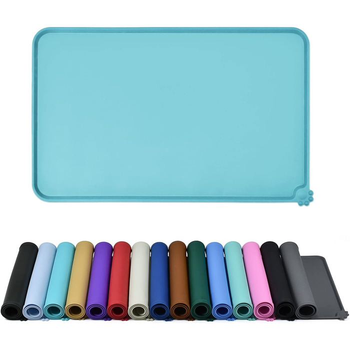 Силіконовий килимок для тварин Reopet - водонепроникний килимок для собак та котів з піднятими бортиками, 60 x 40 см, 1 шт.