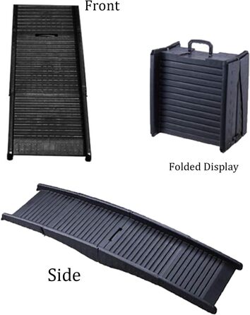 Рампа для собак 160 см, автоскладана, чорна, до 65 кг, для SUV та LKW