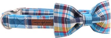 Елегантне собаче намисто з відстібаною метеликом, регульоване намисто з бантиком для собак та котів, XX-XL (XS, Синій сітка)