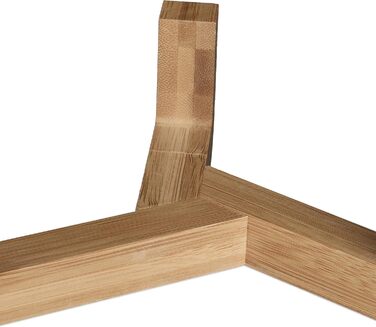 Миска для собак Relaxdays з кераміки, 850 мл, для корму та води, з бамбуковим каркасом, біла