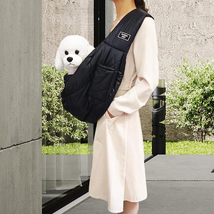 Чорна переноска для собак та котів, зимова, з м'яким ременем, сумка-переноска для маленьких тварин