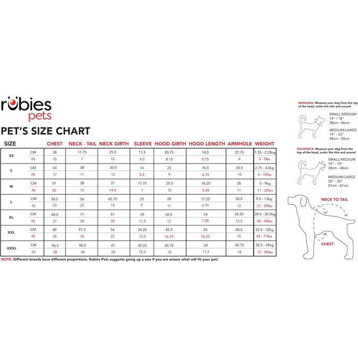 Костюм для домашніх тварин Paw Patrol Marshall від Rubie's, розмір M, офіційний товар