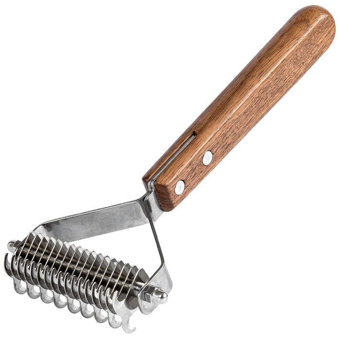 AIDIYA Coat King - щітка для грумінгу підшерстка собак, 17+9 двосторонні зубці (DUAL)