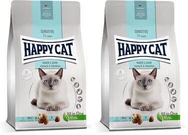 Сухий корм для котів Happy Cat Care з качкою для чутливого травлення (шлунок та кишечник), 1.3 кг