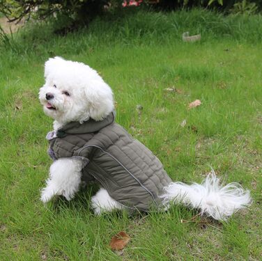 Теплий флісовий худі для собак середнього розміру, розмір L, зелений (1 шт.)