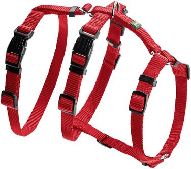 Шлейка безпеки HUNTER VARIO RAPID, паніка-шлейка з додатковим животом, анти-вислизання та регульована, також використовується як класична Y-подібна шлейка, легкі застібки-кліпси, колір: червоний, розмір: M-L червоний M-L