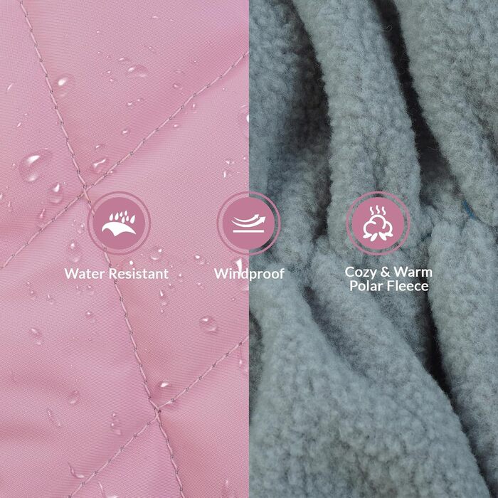 Теплий зимовий одяг для собак XS: теплий пуловер, куртка, жилетка для чихуахуа та інших маленьких порід (рожевий)