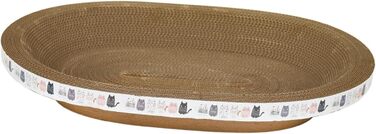 Килимок-клітка для котів Baoblaze, картонний, 45x34x9 см, ігровий комплекс для дрібних, середніх та великих котів