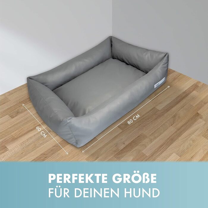 Ліжко для собак - миється, м'яке, якісне, для здоров'я суглобів, міцне, кошик, фіолетовий, розмір S, 80 x 60 см